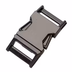 Snäpplås i metall - Gun Metal (25 mm)