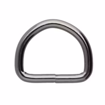 D-ring i Gun Metal 25 x 4 mm