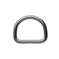 D-ring i Gun Metal 20 x 3 mm