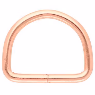 D-ring i Roséguld 30 x 4 mm