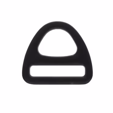 Sele Trekant D-ring 20 x 3 mm Svart