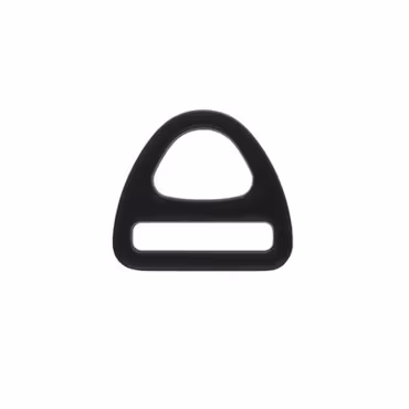 Sele Trekant D-ring 15 x 3 mm Svart