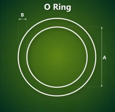 O-ring i Roséguld 20 x 3 mm