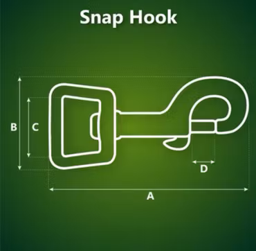 Pistolhake i Roséguld 46 mm - Ø 10 mm