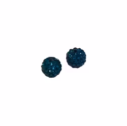 Strasspärlor - Mörkturkosblå 2 stycken, 4 mm