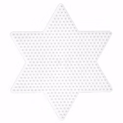 Hama Midi Pärlplatta Stor stjärna Vit