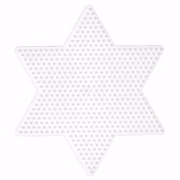 Hama Midi Pärlplatta Stor stjärna Vit