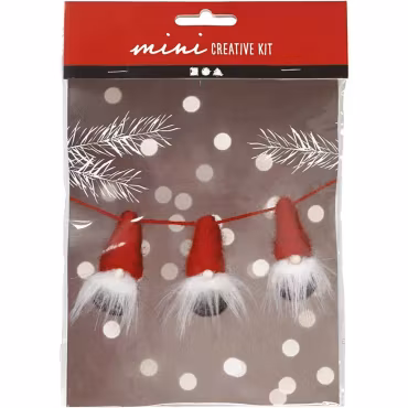 Mini DIY Kit 1 Förp., Tomtenissar På Snöre