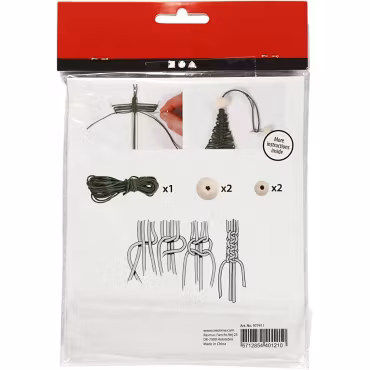 Mini DIY Kit 1 Förp., Makramé Julgran