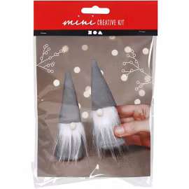 Mini DIY Kit 1 Förp., Skandinavisk Tomte, Grå