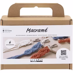 Mini DIY Kit Makramé 1 Förp., Nyckelringar