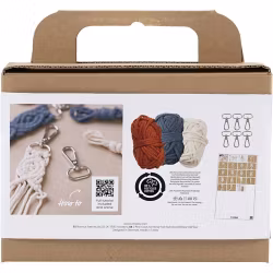 Mini DIY Kit Makramé 1 Förp., Nyckelringar