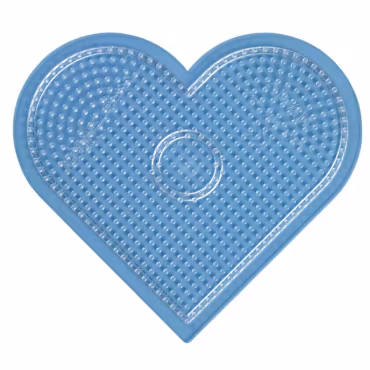 Hama Midi Pärlplatta Stort Hjärta Transparent