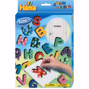 Hama Midi Pärlkit Bokstäver 2000 st