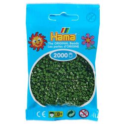 Hama Mini Skogsgrön no.102 - 2000 st
