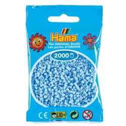 Hama Mini Pastelljusblå no.97 - 2000 st