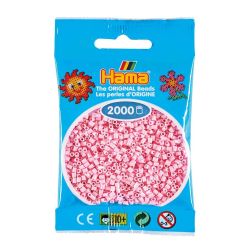 Hama Mini Pastelljusrosa no.95 - 2000 st