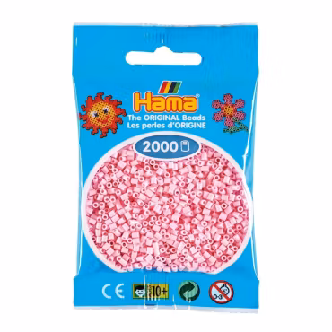 Hama Mini Pastelljusrosa no.95 - 2000 st