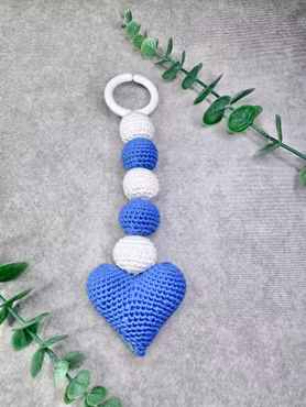 Vagnhänge med blått hjärta