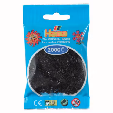 Hama Mini Svart no.18 - 2000 st