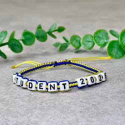 Student 2025 – Armband i blågult