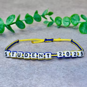 Student 2025 – Armband i blågult