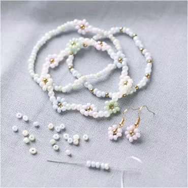 Mini DIY Kit Smycken, armband, örhänge med blommor