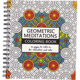 Antistress målarbok, geometrisk meditation