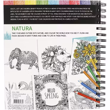 Antistress målarbok, natur