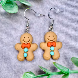 Pepparkaksgubbar örhängen