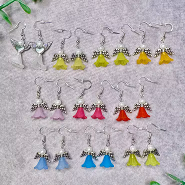 Änglaörhängen – orangea