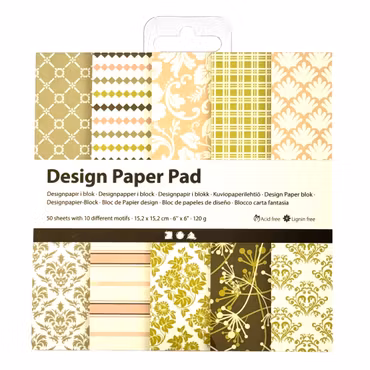 Designpapper, grön, rosa