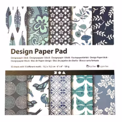 Designpapper, blå