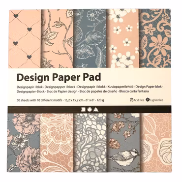 Designpapper, rosa