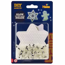 Hama Midi litet pärlkit Glow in the Dark spöke, Halloween