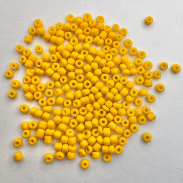 Seed Beads Mörkgul, 7g