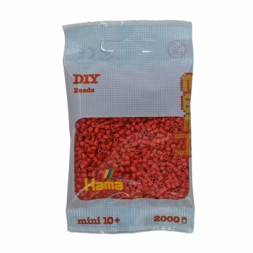 Hama Mini Körsbärsröd no.114 - 2000 st
