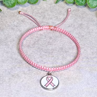 Rosa bandet armband rund