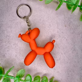 3D-printad nyckelring – ballonghund