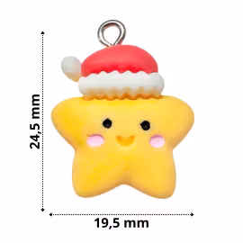 Julstjärna med tomteluva