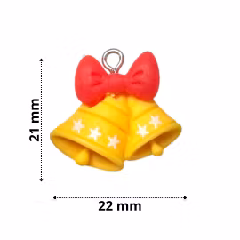 Julklockor med röd rosett