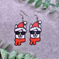 Lamor med tomteluva – örhängen