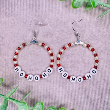 HO HO HO-hoops – örhängen