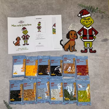 Pärlpaket Max och Grinchen - Allt i ett