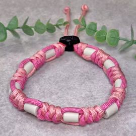 Pastellrosa/tuggummirosa Fästinghalsband – Naturligt skydd med EM®-keramik