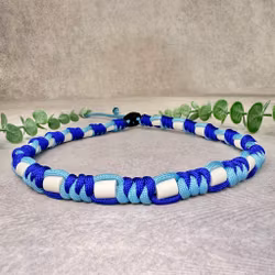 Azurblå/Elektrisk blå Fästinghalsband – Naturligt skydd med EM®-keramik