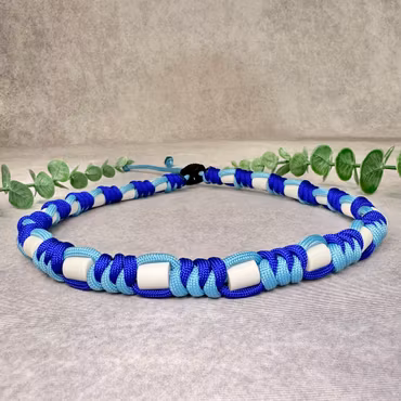 Azurblå/Elektrisk blå Fästinghalsband – Naturligt skydd med EM®-keramik