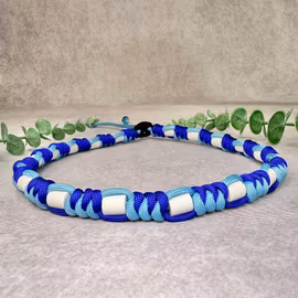 Azurblå/Elektrisk blå Fästinghalsband – Naturligt skydd med EM®-keramik