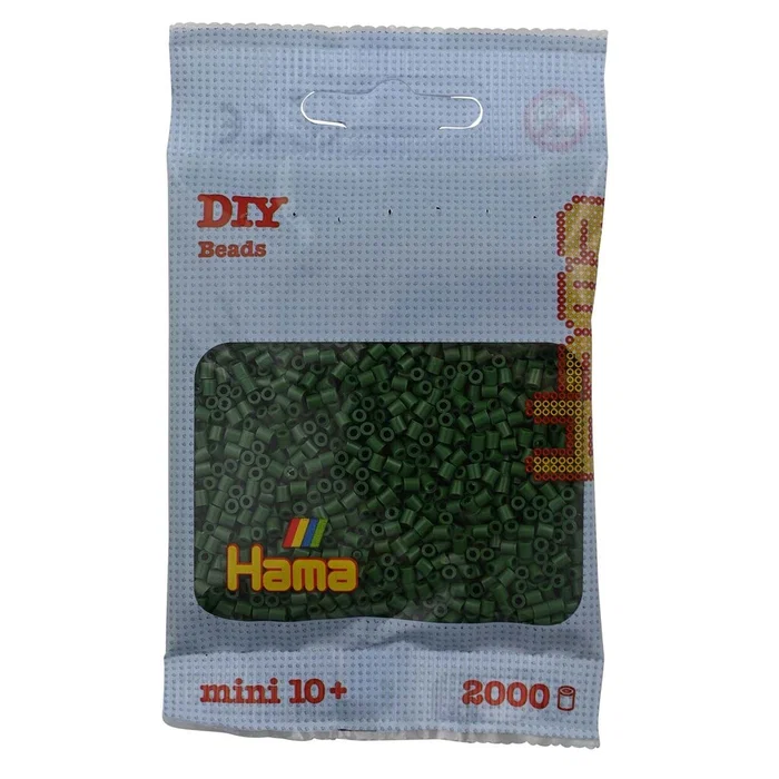 Hama Mini Skogsgrön no.102 - 2000 st