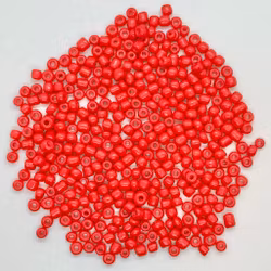 Seed Beads Röd, 4 mm